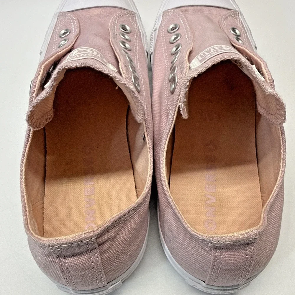 Converse All Star Slip On Casual Sneakers Women 10.5 Men 8.5 Pink - Picture 9 of 13
